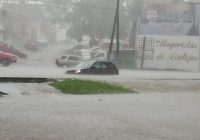 Se registra fuerte tormenta en Xalapa.