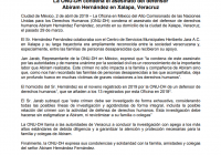 La ONU-DH condena el asesinato del defensor Abiram Hernández en Xalapa, Veracruz