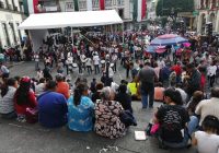 MEGA marcha por  principales calles en primer cuadro de la ciudad