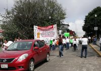 (CECYTEV), por segundo día consecutivo salen a las calles a manifestarse