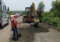 Así va la rehabilitacion de la carretera federal 180