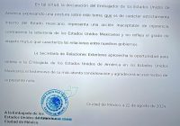 Veracruz reprueba declaraciones del embajador norteamericano sobre reforma al Poder Judicial